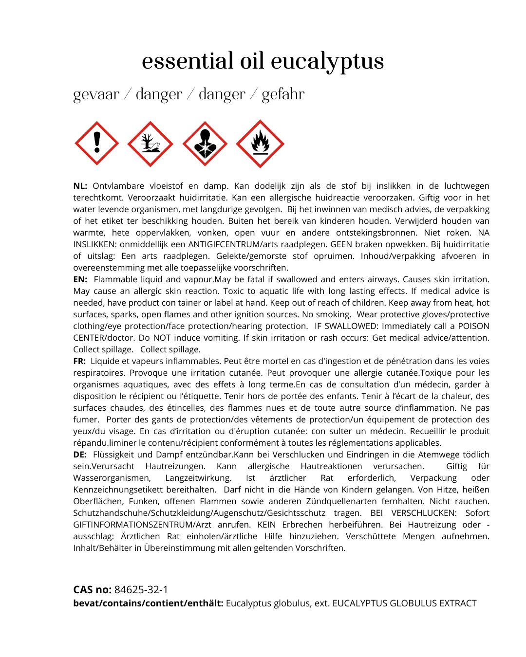 Essential Oil Eucalyptus